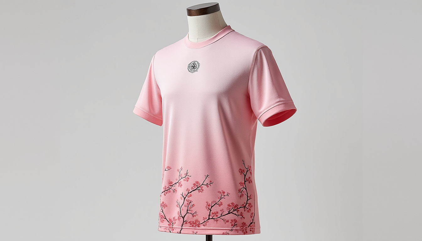 découvrez le maillot concept cerisier du japon pour la saison 2025/2026, alliant design élégant et performances optimales, parfait pour soutenir l'équipe nationale avec style.