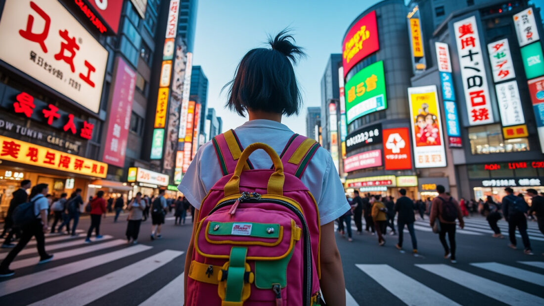 découvrez mon carnet de voyage immersif à travers les quartiers vibrants de harajuku et shibuya, entre mode, culture et aventures urbaines avec mon sac à dos.