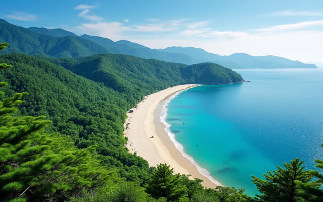 découvrez amanohashidate, l'un des trois plus beaux paysages du japon, célÚbre pour sa vue spectaculaire et inoubliable. ne manquez pas ce site emblématique lors de votre voyage au japon !