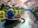 découvrez une croisière paisible en barque traditionnelle à travers les charmants canaux pittoresques de yanagawa, pour une expérience authentique et relaxante au cœur de la nature japonaise.