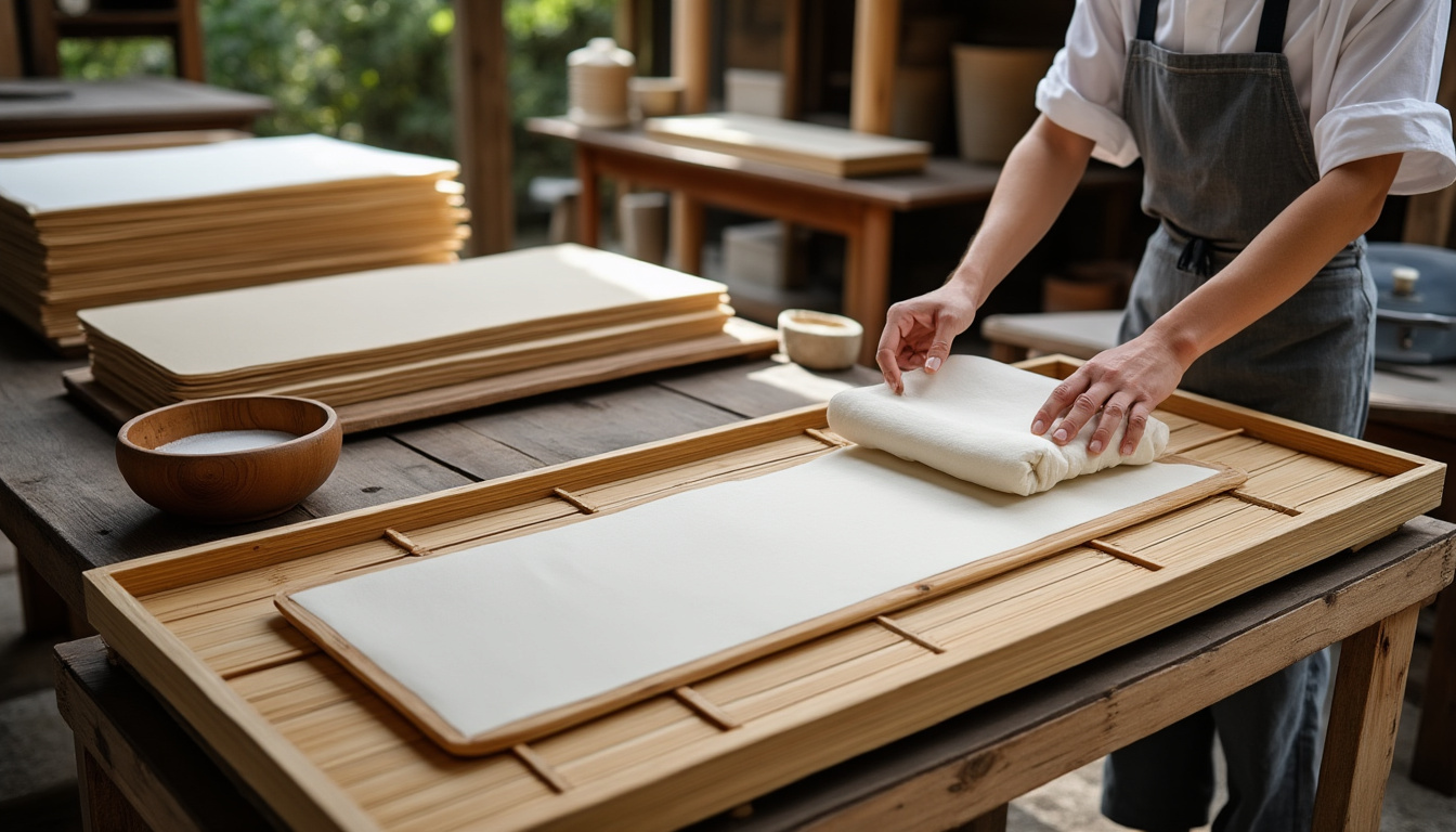 explorez l'art du washi, le papier japonais traditionnel reconnu pour sa finesse et sa polyvalence, parfait pour l'art, l'artisanat et bien plus encore.