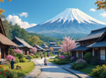 explorez iyashi-no-sato, un village traditionnel japonais au pied du mont fuji à kawaguchi-ko, offrant un aperçu authentique de la culture locale et des paysages pittoresques.