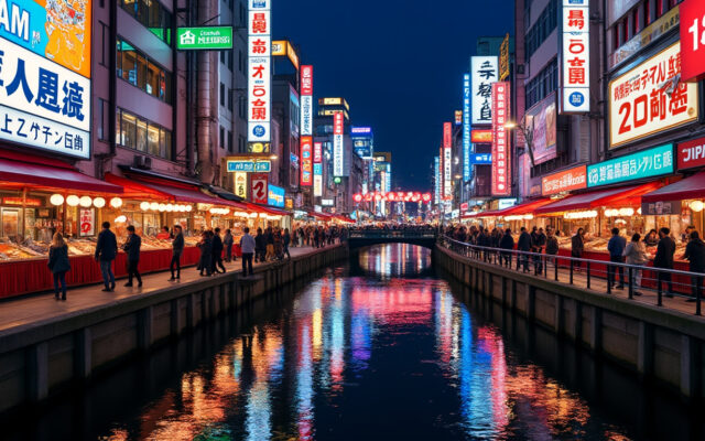 découvrez le quartier vibrant de dotonbori à osaka avec la route du japon, un voyage immersif au cœur de la culture japonaise alliant saveurs, divertissements et traditions.