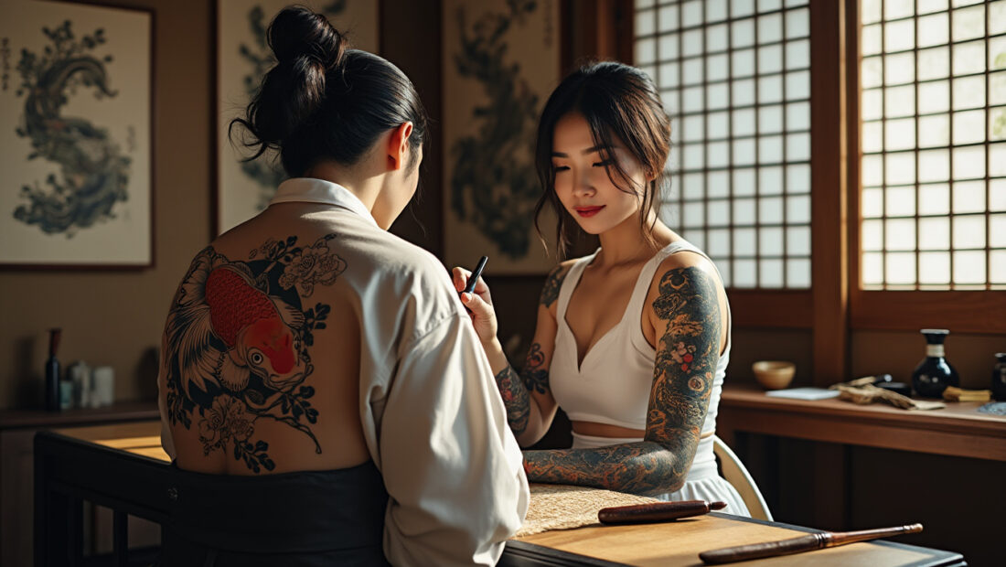 explorez l'art du tatouage japonais à travers son histoire fascinante, ses symboles riches de sens et ses techniques traditionnelles uniques.