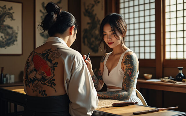 explorez l'art du tatouage japonais Ă travers son histoire fascinante, ses symboles riches de sens et ses techniques traditionnelles uniques.