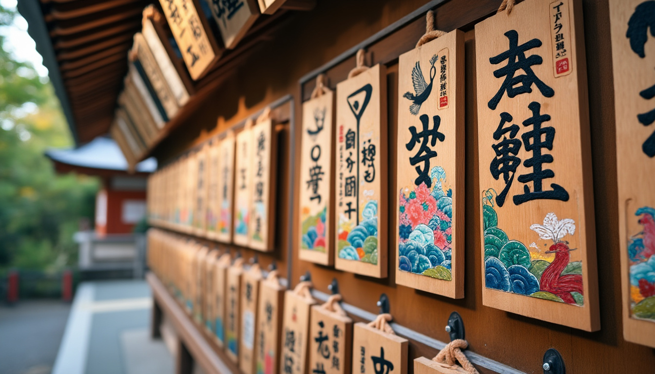 découvrez l'histoire et la signification des plaques à souhaits ema au japon, des objets traditionnels porteurs de prières et d'espoirs dans la culture japonaise.