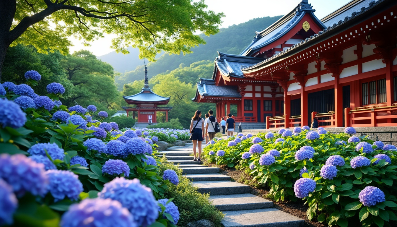 découvrez hase-dera, un sanctuaire japonais où s'épanouissent une profusion de fleurs magnifiques et des panoramas enchanteurs. un lieu de sérénité et de beauté naturelle à ne pas manquer.