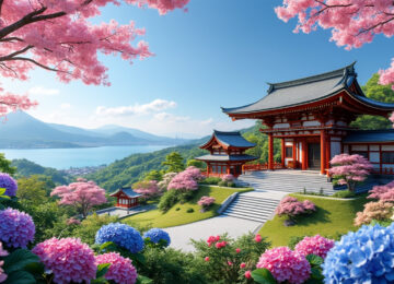 découvrez hase-dera, un sanctuaire japonais célÚbre pour ses magnifiques fleurs et ses panoramas enchanteurs, offrant un havre de paix et de beauté naturelle.