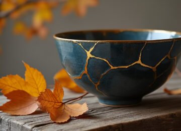 découvrez le kintsugi, l'art japonais ancestral qui sublime les fissures avec de l'or, en harmonie avec la philosophie wabi-sabi valorisant la beauté de l'imperfection et de l'éphémère.
