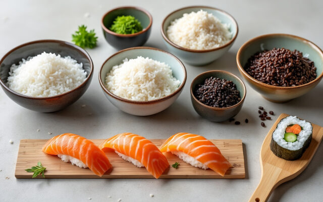 découvrez les variétés de riz à sushi, leurs caractéristiques et nos conseils pour choisir et préparer le riz idéal pour des sushis parfaits.