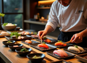 découvrez l'omakase, l'art culinaire japonais où chaque repas est une expérience unique orchestrée par le chef. guide complet et meilleures adresses pour savourer cette tradition raffinée.