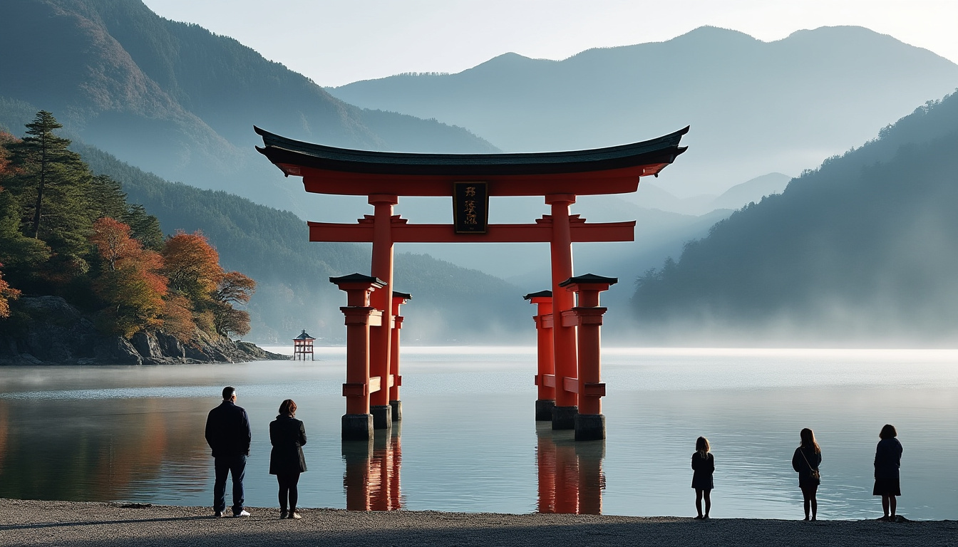 découvrez hakone-jinja, un sanctuaire majestueux niché au cœur de la nature japonaise, entre spiritualité, histoire et paysages enchanteurs.