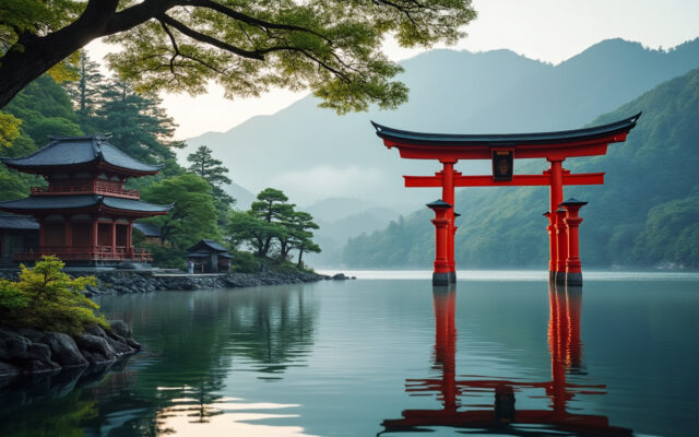 découvrez hakone-jinja, sanctuaire majestueux niché au cœur de la nature japonaise, entre spiritualité, paysages enchanteurs et traditions ancestrales.