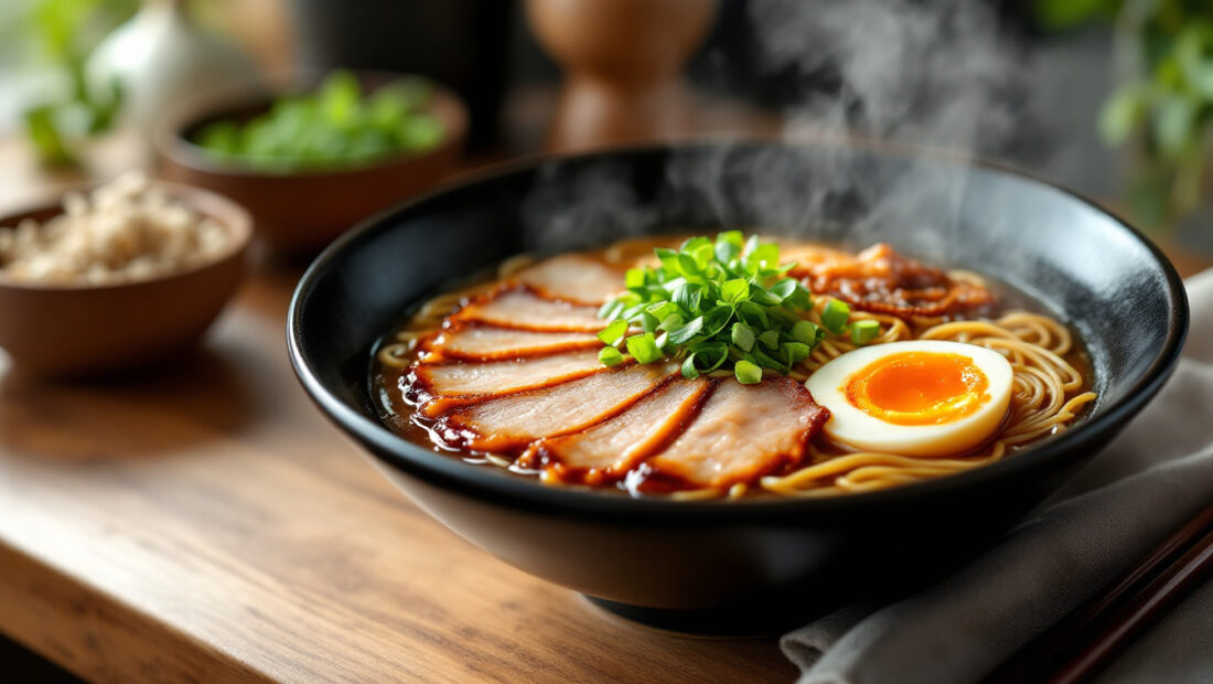 découvrez comment préparer un porc chashu fondant et savoureux, la garniture traditionnelle idéale pour sublimer vos ramen maison.