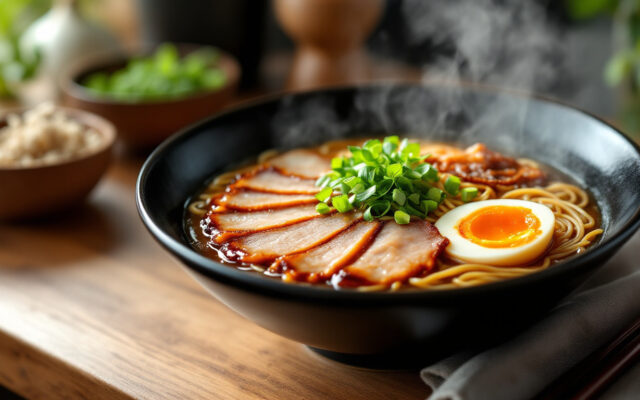 découvrez comment préparer un porc chashu fondant et savoureux, la garniture traditionnelle idéale pour sublimer vos ramen maison.