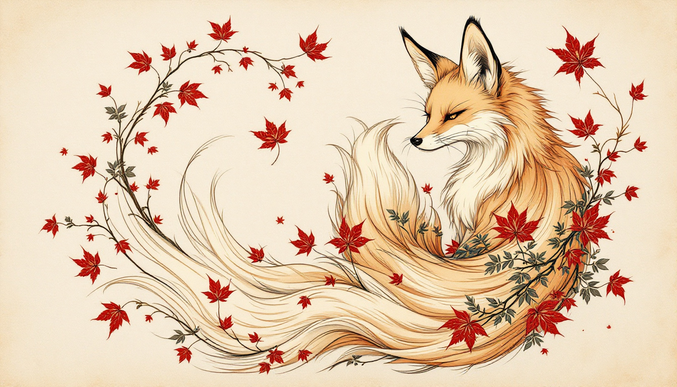 découvrez la signification du tatouage japonais kitsune : un renard mystique associé à la sagesse, la ruse et la métamorphose.
