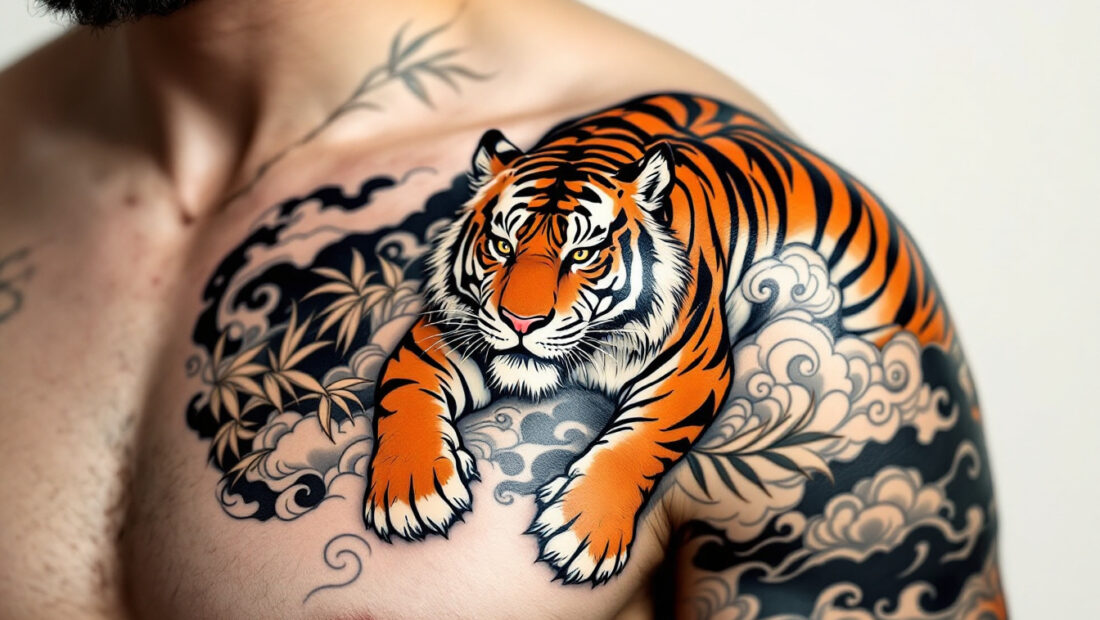 découvrez la signification du tigre dans le tatouage japonais : un symbole puissant de courage, de force et de protection.